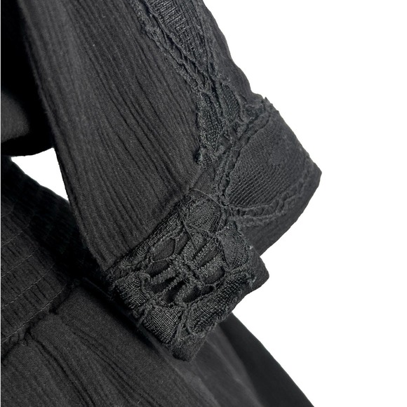 Sea New York Black Lace Crepe Drop Waist Tunic Dress EUC - Picture 6 of 12